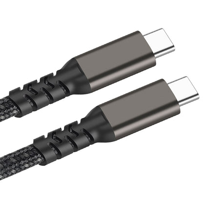 Qgeem 2.Jenerasyon Type-C to Type-C USB3.2 PD Data Kablosu 100W 20Gbps 4K@60Hz 3 Metre Siyah