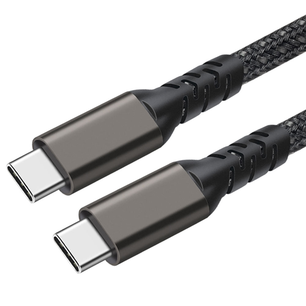 Qgeem 2.Jenerasyon Type-C to Type-C USB3.2 PD Data Kablosu 100W 20Gbps 4K@60Hz 3 Metre Siyah