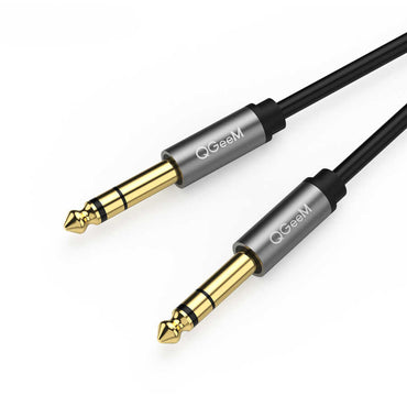 Qgeem QG-AU03 6.35mm Aux Audio Kablo 1.5M Siyah