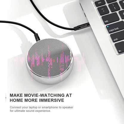 Qgeem QG-AU04 3.5mm Aux Audio Kablo 0.5M Siyah