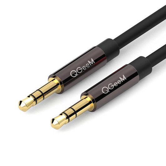 Qgeem QG-AU04 3.5mm Aux Audio Kablo 5M Siyah