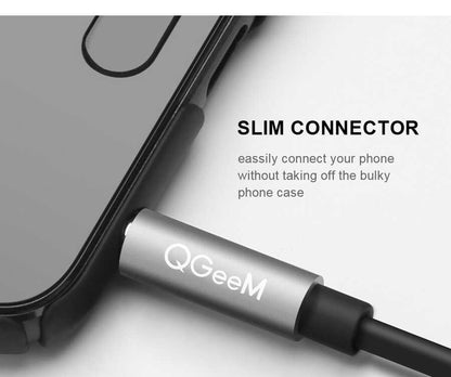 Qgeem QG-AU08 3.5mm Çoğaltıcı Audio Kablo Siyah