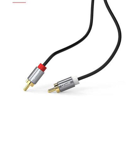 Qgeem QG-AU09 3.5mm To RCA Aux Audio Kablo 1.5M Siyah