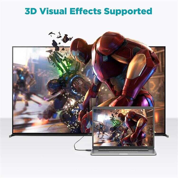 Qgeem QG-AV16 HDMI Kablo 1.83M Siyah
