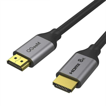 Qgeem QG-AV17 Görüntü ve Ses Aktarıcı HDMI Kablo 2.1 Versiyon 8K HD Kalite 48Gbps 0.91 metre Siyah