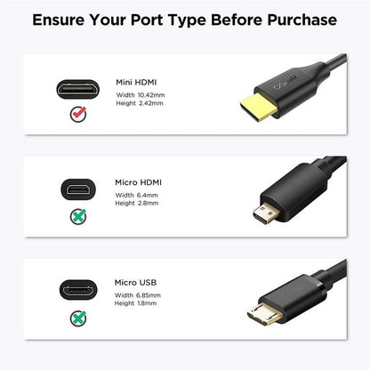 Qgeem QG-AV19 Micro HDMI To Micro Usb Kablo 1.83M Siyah