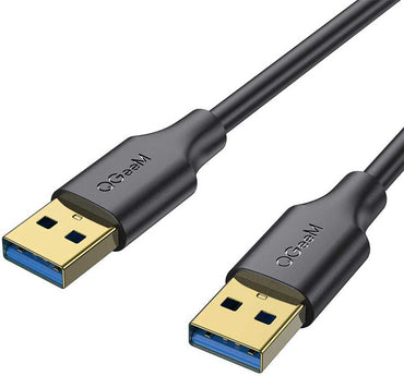 Qgeem QG-CVQ19 Usb To Usb Kablo 0.91M Siyah