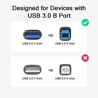 Qgeem QG-CVQ20 Usb Type-A To Usb Type-B Kablo 1.83M Siyah