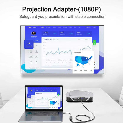 Qgeem QG-HD10 Mini Display Port To HDMI To Dönüştürücü Siyah
