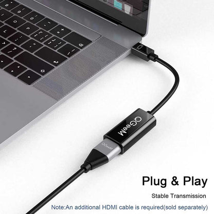 Qgeem QG-HD10 Mini Display Port To HDMI To Dönüştürücü Siyah