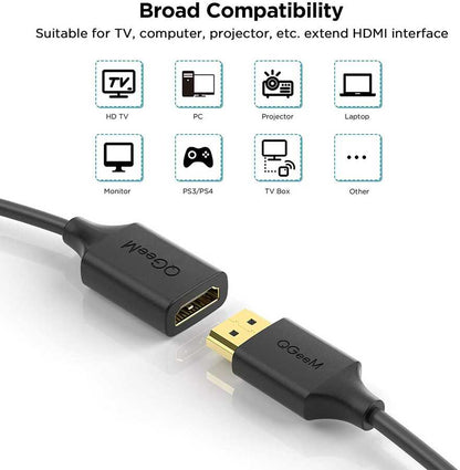 Qgeem QG-HD19 HDMI Kablo 1.83M Siyah