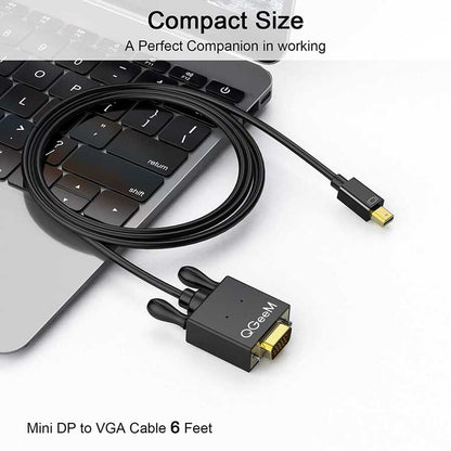 Qgeem QG-HD29 VGA To Mini Display Port Kablo Siyah