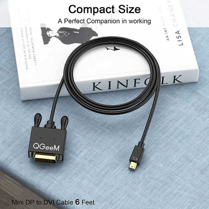 Qgeem QG-HD30 DVI To Mini Display Port Kablo Siyah