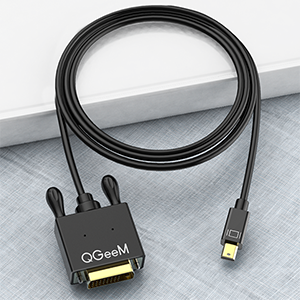 Qgeem QG-HD30 DVI To Mini Display Port Kablo Siyah