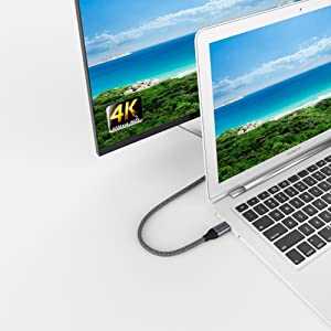 Qgeem QG-UA09 Type-C To HDMI Kablo 3M Siyah