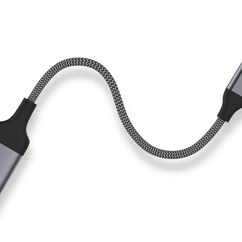 Qgeem QG-UA09 Type-C To HDMI Kablo 3M Siyah