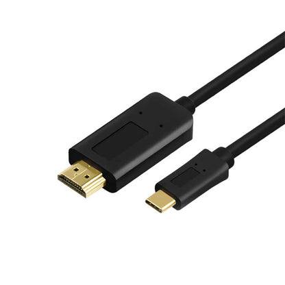 Qgeem QG-UA11 Type-C To HDMI Kablo 3M Siyah