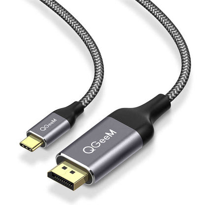 Qgeem QG-UA13 Type-C To Display Port Kablo 3M Siyah