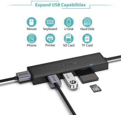 Qgeem QG-UH05 Usb Hub 0.2M Siyah