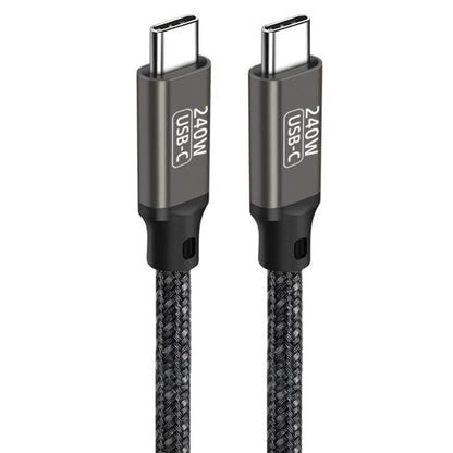 Qgeem QG02 Type-C to Type-C PD3.1 Data Kablosu 240W 480Mbps 3 Metre Siyah