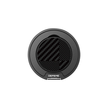 Raptic Defeme FreeFlow 360 Derece Dönebilen Karbon Fiber Tasarımlı Parmak Ring Stand Siyah-Gri