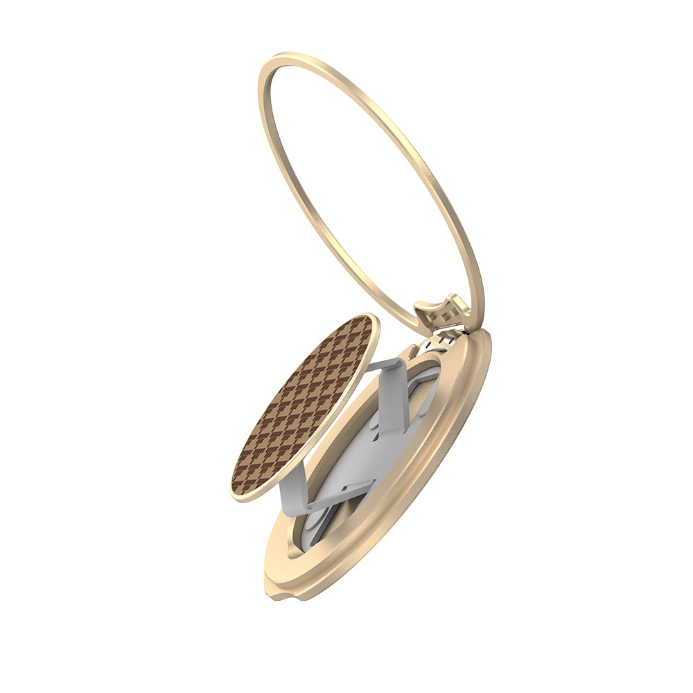 Raptic Defeme FreeFlow 360 Derece Dönebilen Karbon Fiber Tasarımlı Parmak Ring Stand Mavi