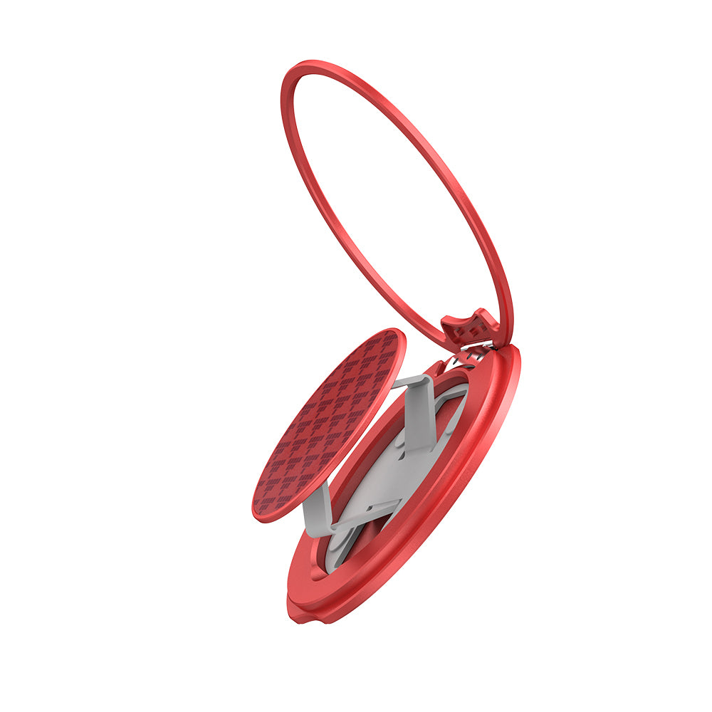 Raptic Defeme FreeFlow 360 Derece Dönebilen Karbon Fiber Tasarımlı Parmak Ring Stand Mavi