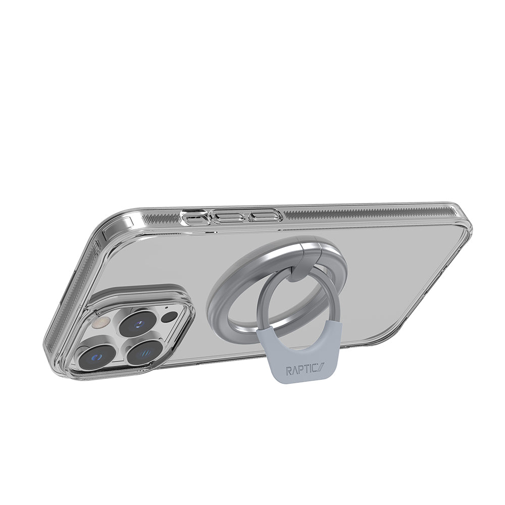 Raptic Magnetik Özellikli 360 Derece Dönebilen Parmak Ring Stand Gümüş