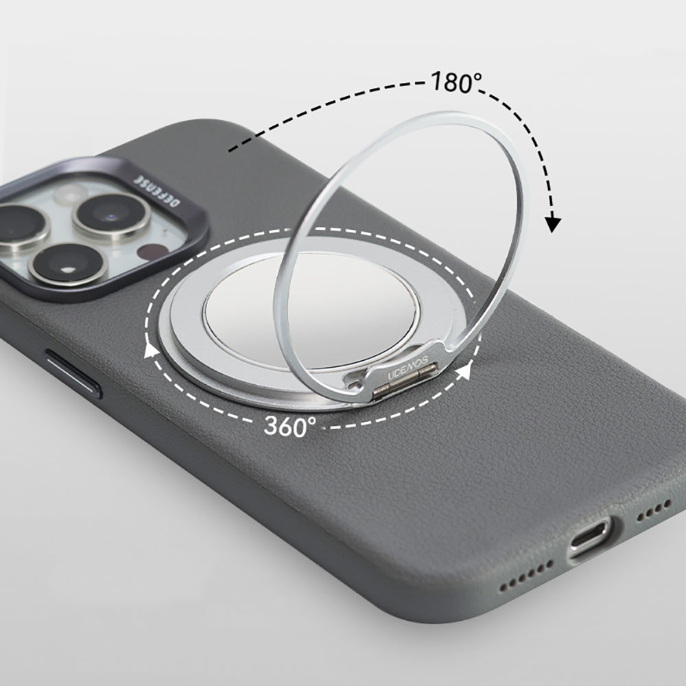 Raptic Mirror Serisi Magnetik Özellikli Aynalı 360 Derece Dönebilen Parmak Ring Stand Gümüş