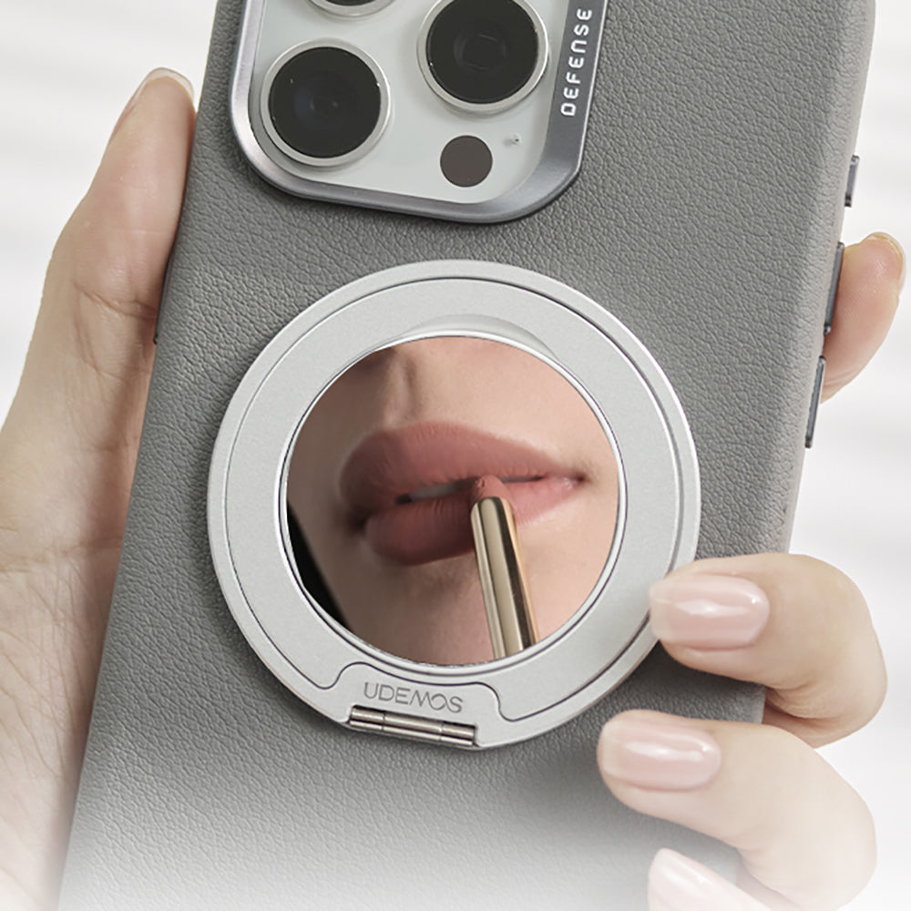 Raptic Mirror Serisi Magnetik Özellikli Aynalı 360 Derece Dönebilen Parmak Ring Stand Gümüş