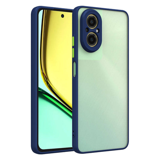 Realme 12 Lite Case Zore Hux Cover Navy Blue