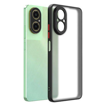 Realme 12 Lite Case Zore Hux Cover Black