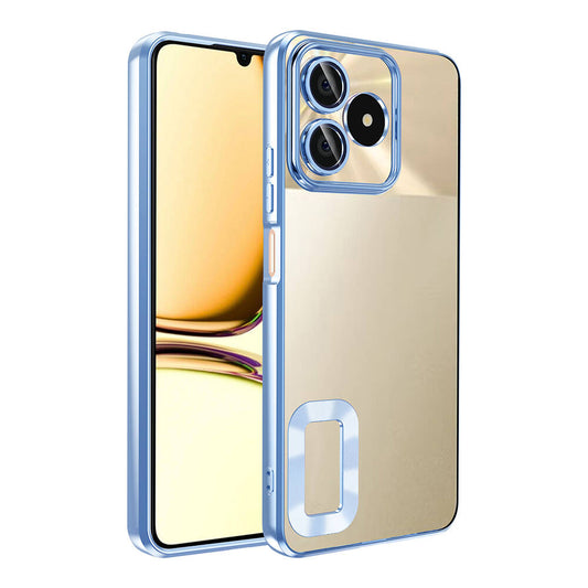 Realme C53 Case Camera Protection Logo Showing Zore Omega Cover Deep Purple 
