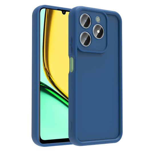 Realme C61 Case Camera Protection Zore Pineapple Cover Dark Green