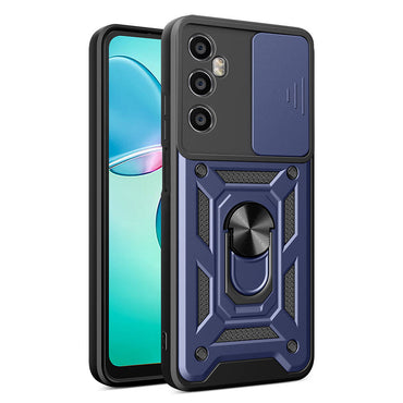 Realme C65 4G Case Magnetic Stand Camera Protection Zore Sliding Vega Cover Black