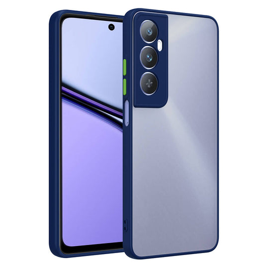 Realme C65 4G Case Zore Hux Cover Navy Blue