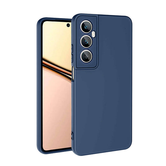 Realme C65 4G Case Zore Mara Launch Cover Navy Blue