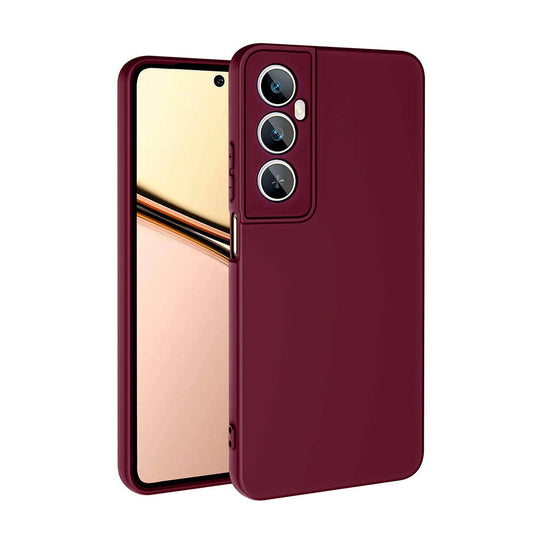 Realme C65 4G Case Zore Mara Launch Cover Dark Purple