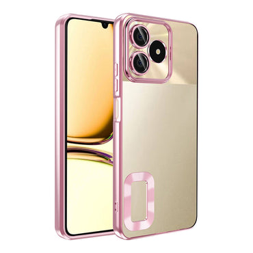 Realme Note 50 Case Camera Protection Logo Showing Zore Omega Cover Lilac 