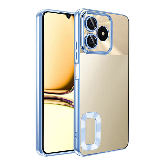 Realme Note 50 Case Camera Protection Logo Showing Zore Omega Cover Sierra Blue 