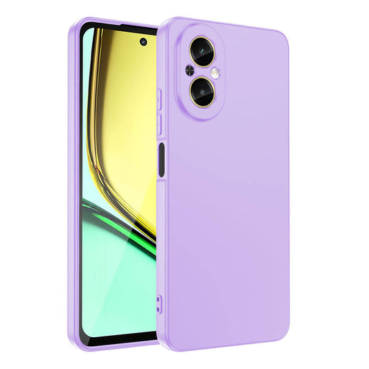 Realme 12 Lite Case Zore Mara Launch Cover Lilac
