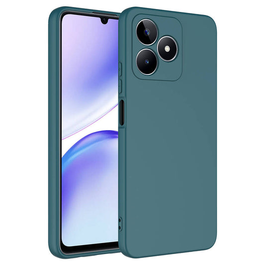 Realme Note 50 Case Zore Mara Launch Cover Dark Green