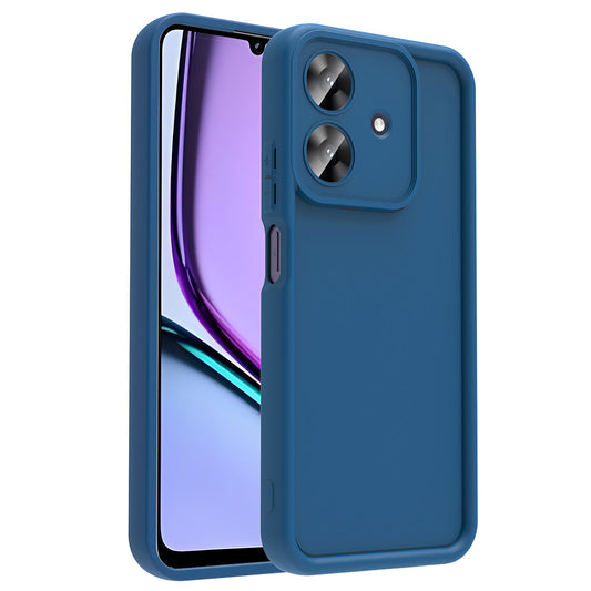 Realme Note 60 Case Camera Protection Zore Pineapple Cover Dark Green