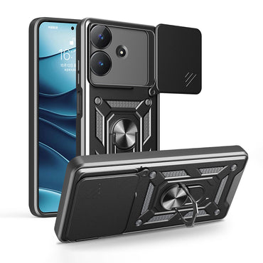 Realme Note 60 Case Magnetic Stand Camera Protection Zore Sliding Vega Cover Blue