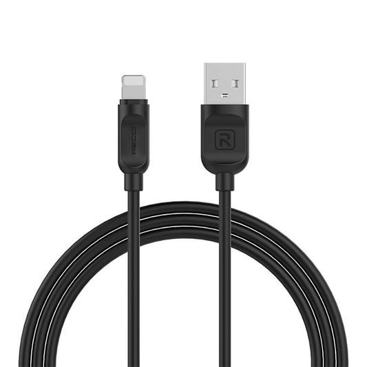 Recci RCL-P100 City of Sky Series Lightning to USB-A Data and Charging Cable 1M Black 