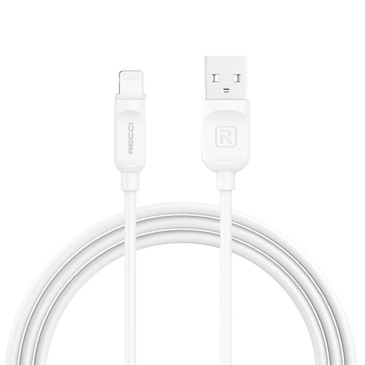 Recci RCL-P100 City of Sky Series Lightning to USB-A Data and Charging Cable 1M White 