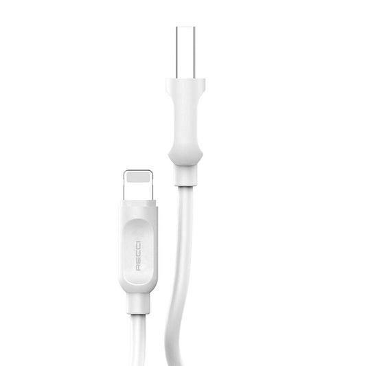 Recci RCL-P200 City of Sky Series Lightning to USB-A Data and Charging Cable 2M White 