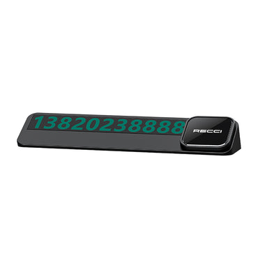Recci RCS-C03 Night Visible and Concealable Vehicle Parking Numbering Device Black