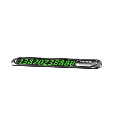 Recci RCS-C06 Plating Coated Surface Night Visible and Concealable Number Feature Vehicle Parking Numberer Gray 
