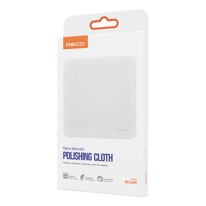Recci RCS-S05 Mikrofiber Kompozit Ultrasonik Kaplama Nano Dokulu Parlatma ve Temizleme Bezi Gri
